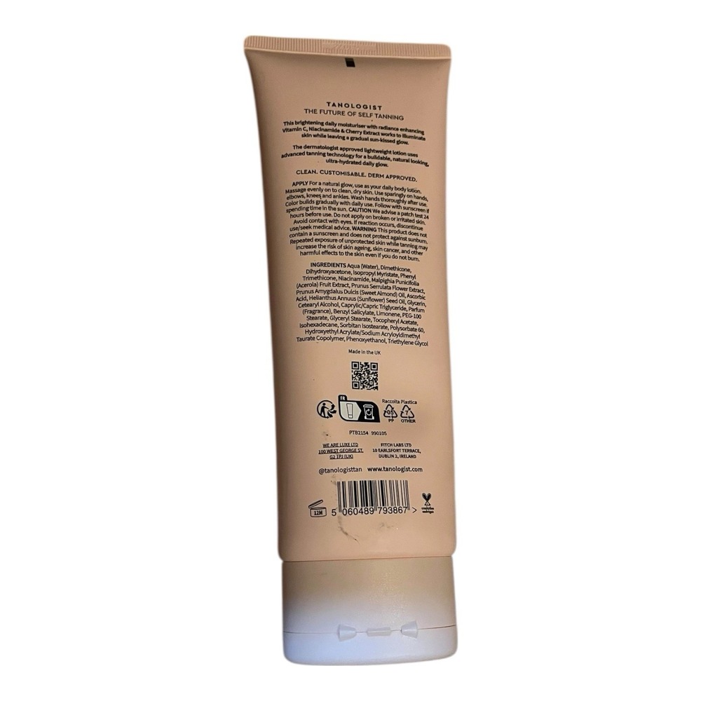 Two New Tanologist Brightening Gradual Tan Lotion Medium to Dark Tones 8.45oz - Picture 4 of 4